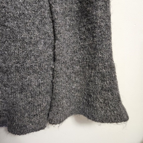 Vtg Susan Bristol Wool Blend Sweater Cardigan Waterfall Ruffled Front Sz Medium - Picture 3 of 8